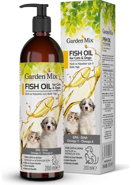 Kedi ve Köpek Somon Yağı 200 ml