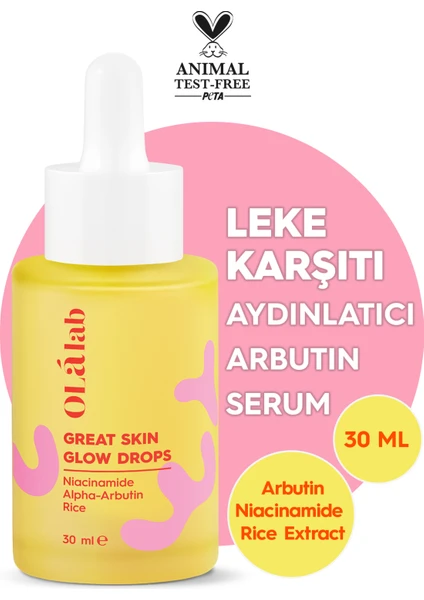 Leke Karşıtı Aydınlatıcı Alpha Arbutin Cilt Serumu 30 ml