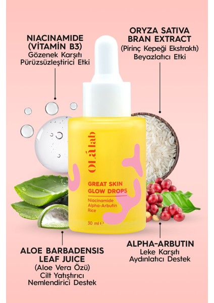 Leke Karşıtı Aydınlatıcı Alpha Arbutin Cilt Serumu 30 ml