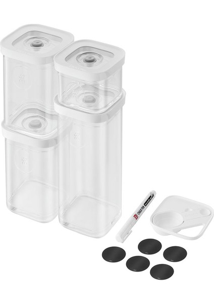 Fresh & Cube Saklama Kabı 6'li Set S Beyaz