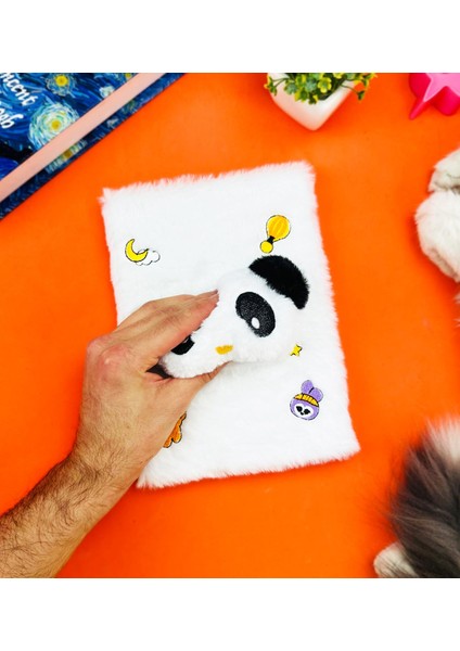 Sevimli Hayvan Kabartmalı Peluş Defter modelleri