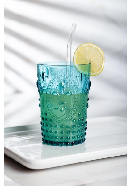 Akrilik Aquamarin Tekli Kısa Bardak & Su Meşrubat Kahve Yanı Bardağı 400 ml