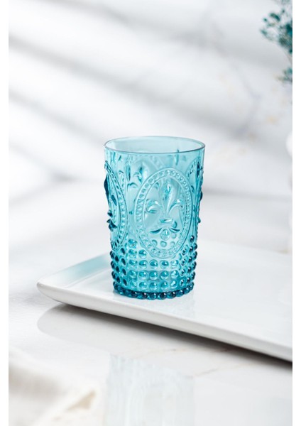 Akrilik Aquamarin Tekli Kısa Bardak & Su Meşrubat Kahve Yanı Bardağı 400 ml