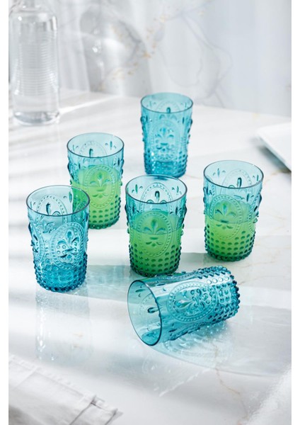 Akrilik Aquamarin Tekli Kısa Bardak & Su Meşrubat Kahve Yanı Bardağı 400 ml