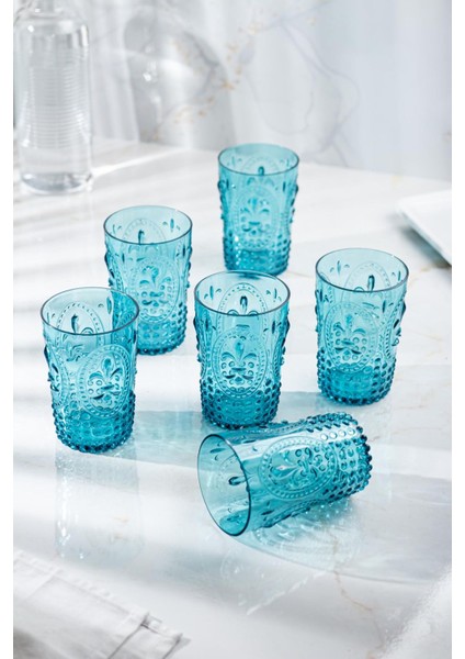 Akrilik Aquamarin Tekli Kısa Bardak & Su Meşrubat Kahve Yanı Bardağı 400 ml