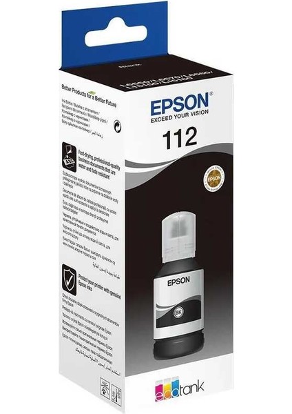 Epson T112-C13T06C14A Siyah Orijinal Mürekkep