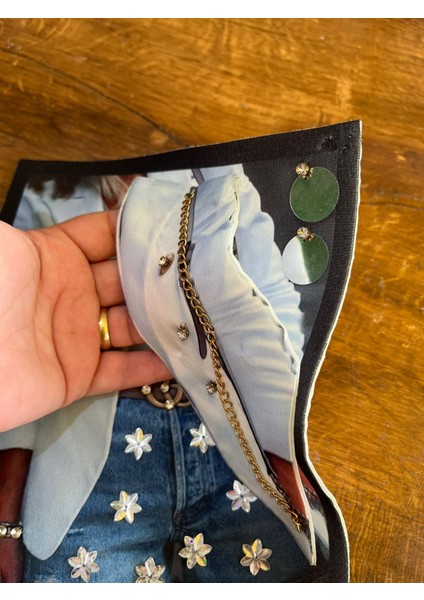 Zincirki Pul Payetli Kadın Arma Dikiş Aplike 23X19 cm modelleri