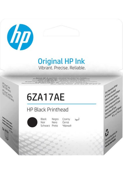 Hp 6ZA17AE Siyah Orijinal Baskı Kafası