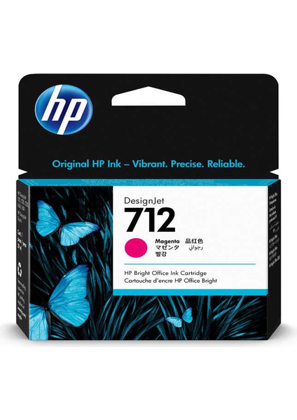 Hp 712-3ED68A Kırmızı Orijinal Kartuş