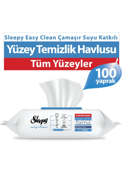 Easy Clean Çamaşır Suyu Katkılı Yüzey Temizlik Havlusu 100 Adet