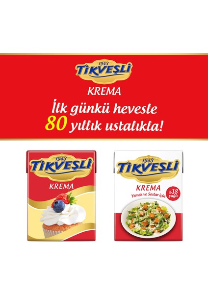 Tikveşli Krema 18% Yağlı 200MLX12