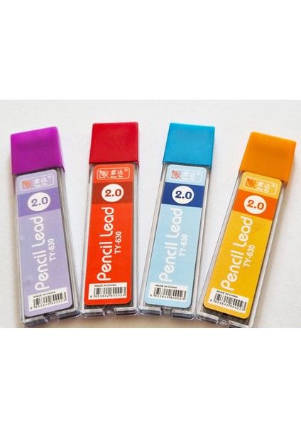 4 Tüp 2mm Kalem Ucu 4x9= 36 Uç 90MM Uzunluk Pencil Lead 2.0 fiyatları