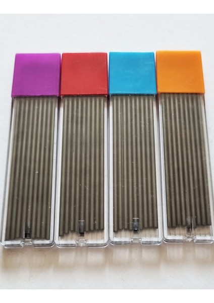4 Tüp 2mm Kalem Ucu 4x9= 36 Uç 90MM Uzunluk Pencil Lead 2.0 modelleri