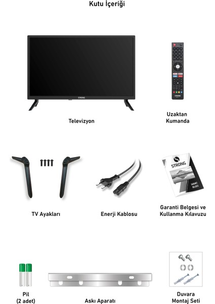 ML32ES2000 32" 81 Ekran Dahili Uydu Alıcılı HD Ready Smart LED TV