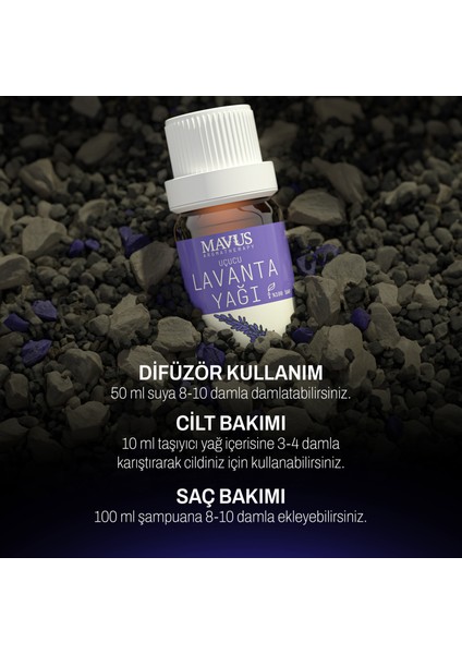 Lavanta Uçucu Yağı 10 ml %100 Saf Ve Doğal (LAVENDER ESSENTIAL OIL)