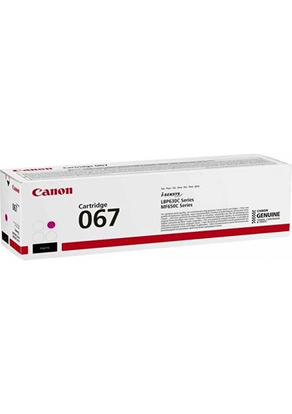 CRG-067 Kırmızı Orjinal Toner / LBP-631CW - LBP-633CDW - MF-651CW - MF-655CDW - MF-655CX - MF-657CDW