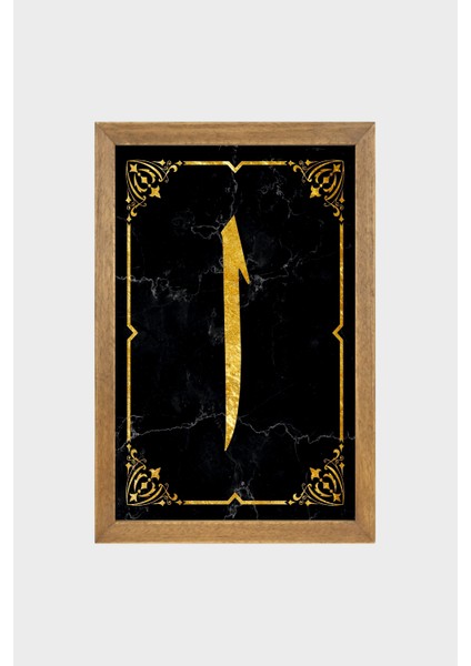 Allah, Hz. Muhammed, Elif Baskılı,Dini Tablo, Çerçeveli Cam Tablo 3'Lü Set 20x30 Cm fırsatları