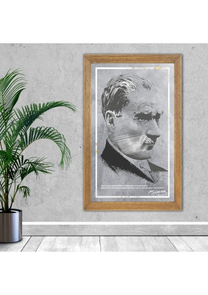 Atatürk, Gençliğe Hitabe, Istiklal Marşı Çerçeveli Cam Tabloları 3'Lü Set 20x30 Cm fiyatları