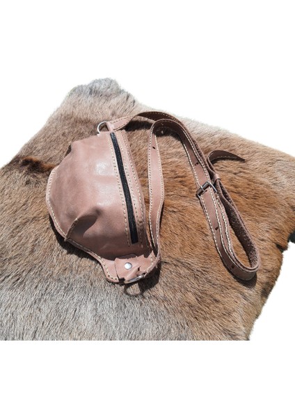 Hermes Model El Yapımı Vintage El Dikişi Hakiki Crazy Deri Unisex Kahverengi Bel Çantası fiyatları