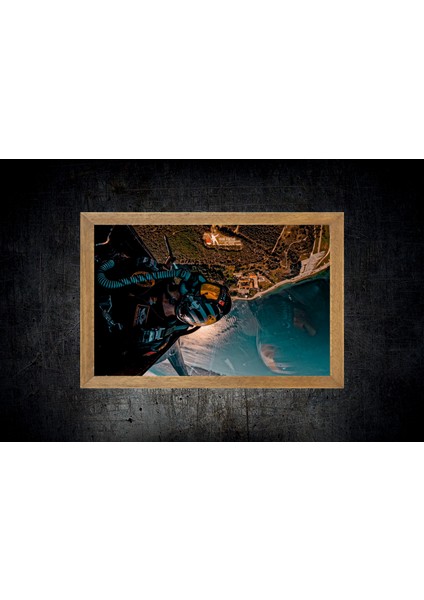 Solo Türk Pilotu Tablo, Çerçeveli Cam Tablo 30x45 Cm fırsatları