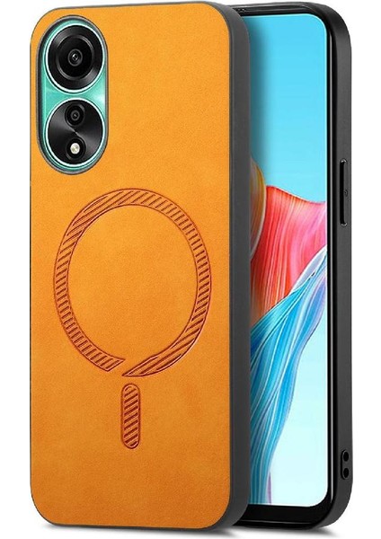 Oppo A78 4g Ince Magsafe Araç Mounts Kablosuz Şarj Için Flip Case (Yurt Dışından)