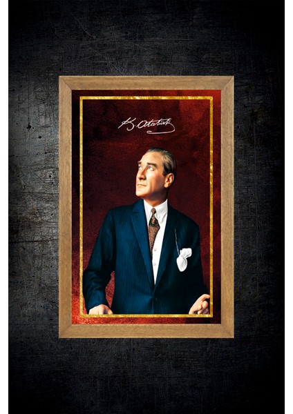Atatürk Baskılı Tablo, Çerçeveli Cam Tablo 20x30 Cm modelleri