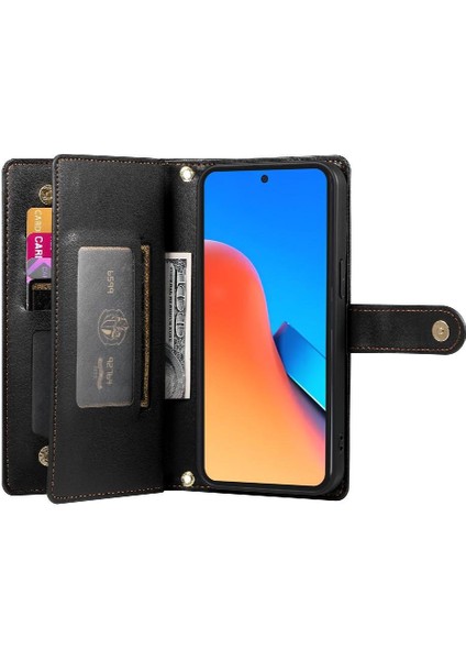 Xiaomi Poco M6 Pro Iş Için Flip Case Standı Cüzdan Çok Fonksiyonlu (Yurt Dışından) fiyatları
