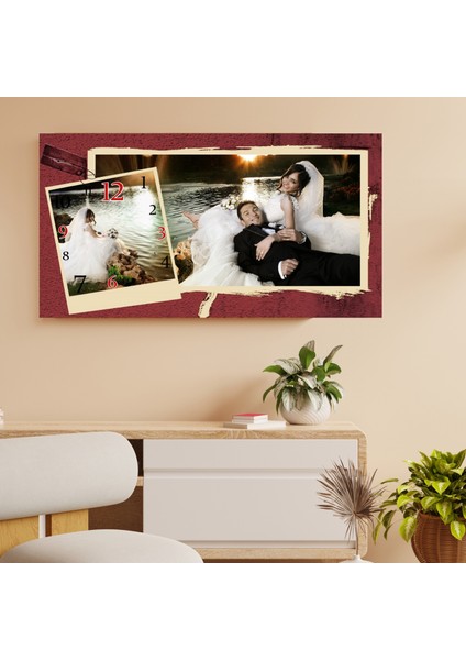 Canvas Duvar Saat 30X58 Ebatında fiyatları