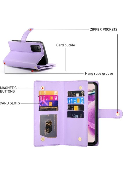Xiaomi Redmi Not 11 Için Flip Case 4g Crossbody Kayış Iş Cüzdan (Yurt Dışından)