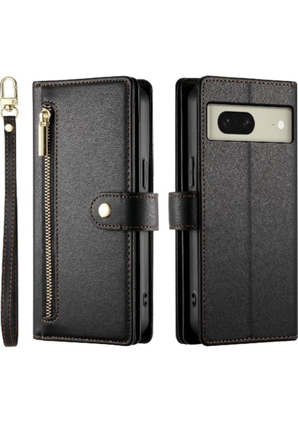 Google Piksel 8 Crossbody Kayış Standı Cüzdan Iş Için Flip Case (Yurt Dışından)