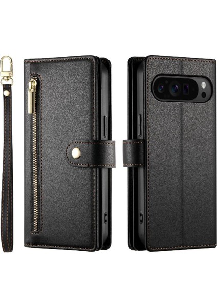 Google Piksel 9 Pro Xl Cüzdan Iş Standı Için Flip Case Crossbody Kayış (Yurt Dışından)