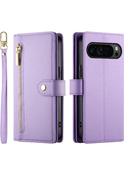 Google Piksel 9 Pro Xl Cüzdan Iş Standı Için Flip Case Crossbody Kayış (Yurt Dışından)