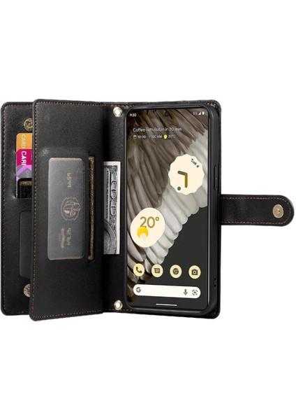 Google Piksel 7 Pro Crossbody Kayış Çok Fonksiyonlu Iş Için Flip Case (Yurt Dışından) fırsatları