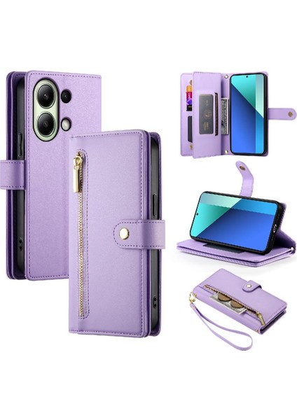Xiaomi Redmi Not 13 Için Flip Case 4g Çok Fonksiyonlu Iş Cüzdan (Yurt Dışından) modelleri