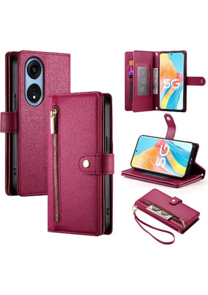 Oppo Oppo 8t 5g Için Flip Case Crossbody Kayış Cüzdan Iş Standı (Yurt Dışından) fiyatları