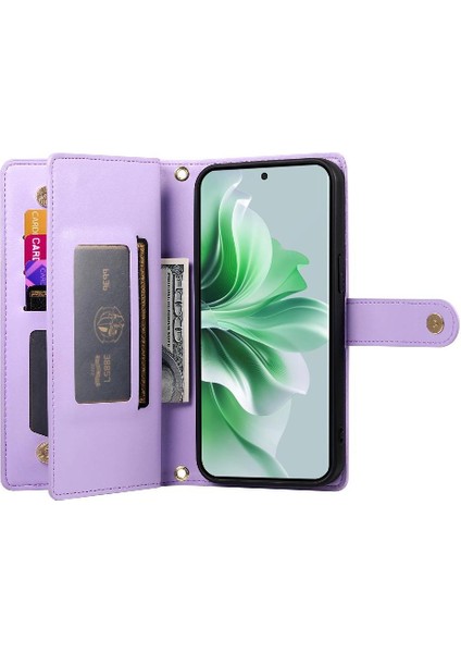 Oppo Oppo 11 Pro Için Flip Case Crossbody Kayış Cüzdan Standı Iş (Yurt Dışından)