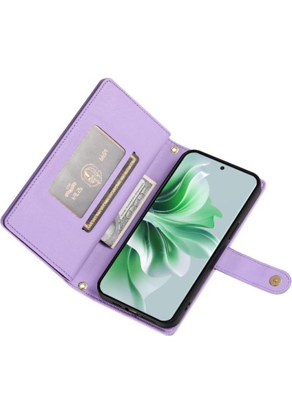 Oppo Oppo 11 Pro Için Flip Case Crossbody Kayış Cüzdan Standı Iş (Yurt Dışından)