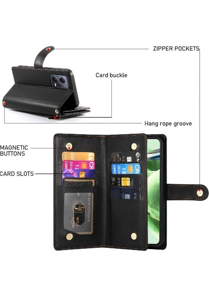 Xiaomi Poco X5 Cüzdan Çok Fonksiyonlu Iş Crossbody Için Flip Case (Yurt Dışından) indirimleri