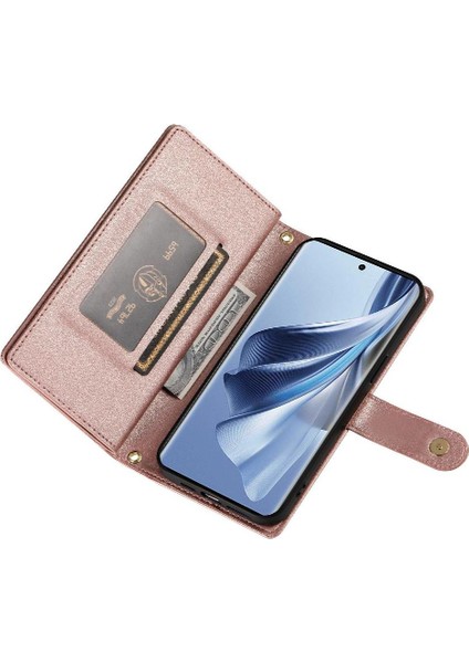 Oppo Oppo 10 5g Için Flip Case Crossbody Kayış Standı Çok Fonksiyonlu (Yurt Dışından) modelleri