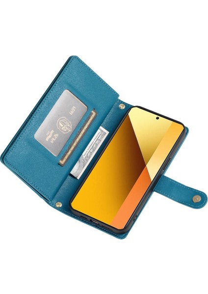 Xiaomi Redmi Not 13 Için Flip Case 5g Standı Cüzdan Crossbody Kayış (Yurt Dışından)