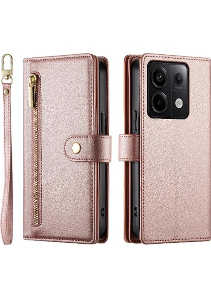 Xiaomi Redmi Not Için Flip Case 13 Pro 5g Crossbody Kayış Çok Fonksiyonlu (Yurt Dışından)