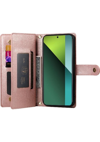 Xiaomi Redmi Not Için Flip Case 13 Pro 5g Crossbody Kayış Çok Fonksiyonlu (Yurt Dışından)