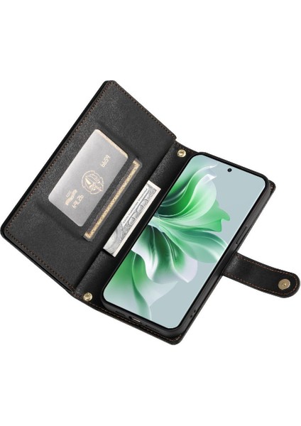 Oppo Oppo 11 Pro Için Flip Case Crossbody Kayış Cüzdan Standı Iş (Yurt Dışından)