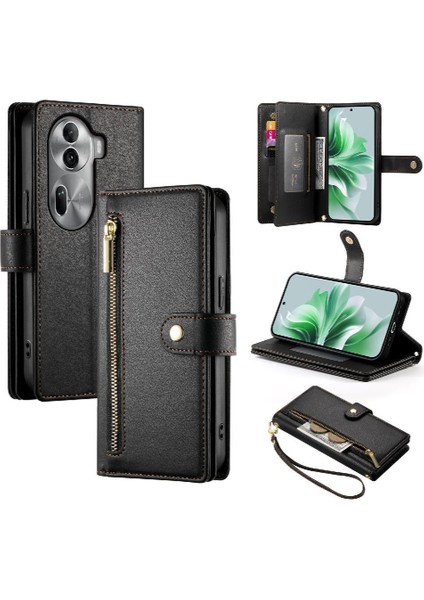 Oppo Oppo 11 Pro Için Flip Case Crossbody Kayış Cüzdan Standı Iş (Yurt Dışından)