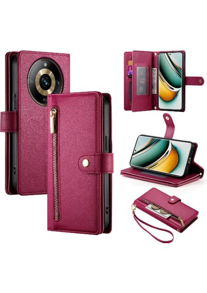 Realme 11 Pro Artı Crossbody Kayış Standı Için Flip Case Çok Fonksiyonlu (Yurt Dışından) fiyatları