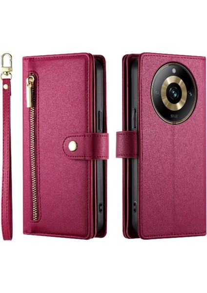 Realme 11 Pro Artı Crossbody Kayış Standı Için Flip Case Çok Fonksiyonlu (Yurt Dışından) fırsatları