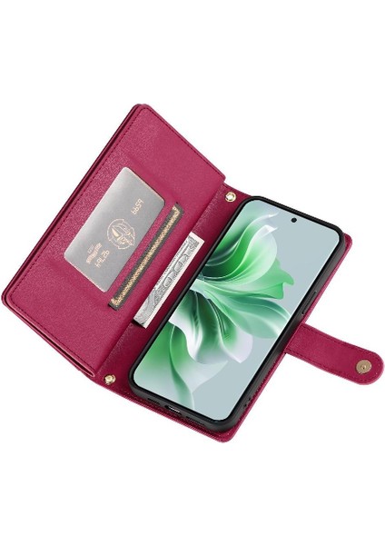 Oppo Oppo 11 Pro Için Flip Case Crossbody Kayış Cüzdan Standı Iş (Yurt Dışından)