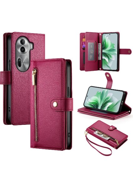 Oppo Oppo 11 Pro Için Flip Case Crossbody Kayış Cüzdan Standı Iş (Yurt Dışından)