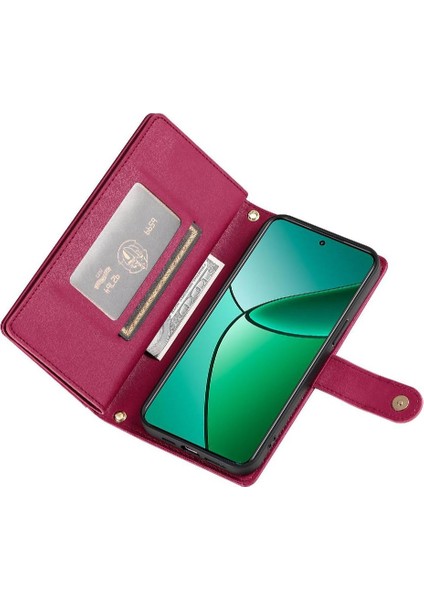 Realme 12 Artı Crossbody Kayış Standı Çok Fonksiyonlu Cüzdan Için Flip Case (Yurt Dışından) fiyatları