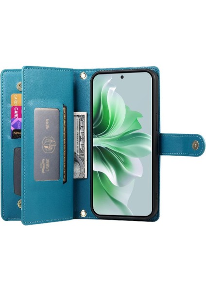 Oppo Oppo 11 Pro Için Flip Case Crossbody Kayış Cüzdan Standı Iş (Yurt Dışından)